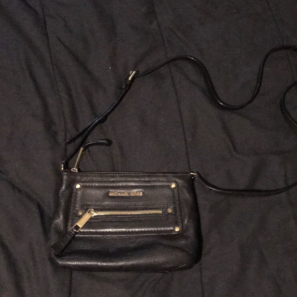 Black leather Michael Kors bag